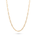 Oval Gold Chain Necklace