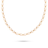 Gold Beaded Pearl Necklace
