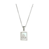 Marble Initial Necklace (A-Z)