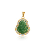 Green Diamond Buddha Charm