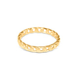 Thin Gold Chain Ring