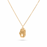 Melted Gold Pendant Necklace