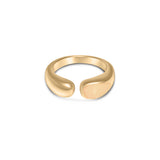 Half Marble Gold Ring