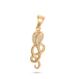 Gold Diamond Snake Charm