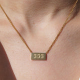Gold Angel Number Necklaces (111 - 999)
